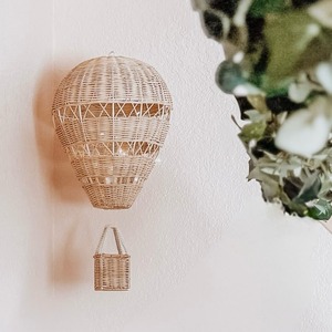 Prix usine rotin ballons à air chaud fabriqués à la main tenture murale ornement ballon lampes d'éclairage - Product Image 5