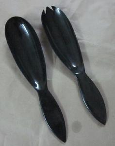 Classic Buffalo Horn Spoon Set for Modern & Traditional Kitchens Designer Buffalo Horn Spoon Set Natural Handmade Utensils - Product Image 2