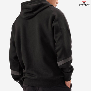 เสื้อฮู้ดของผู้ชายผ้าคอตตอน100% สำหรับออกกำลังกายเล่นยิมแขนยาวแห้งเร็วสำหรับฤดูหนาว - Product Image 3