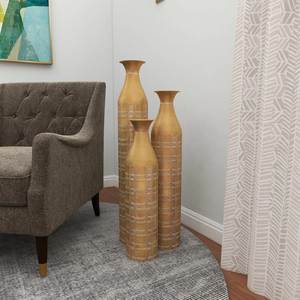 แจกันดอกไม้โลหะสีทองตกแต่งข้างโซฟาสำหรับตกแต่งบ้าน - Product Image 6