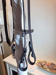 Riendas ecuestres de goma y cuero de alta calidad para montar a caballo con logotipo personalizado - Product Image 2