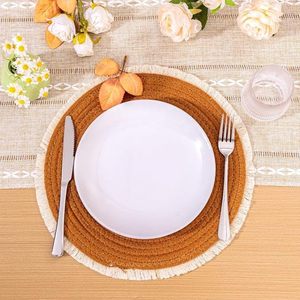 Handcrafted Jute Beaded Placemats American Design Dining <b>Table</b> <b>Mat</b>/Pad Wedding Christmas Decoration Family Gatherings/Parties - Product Image 5