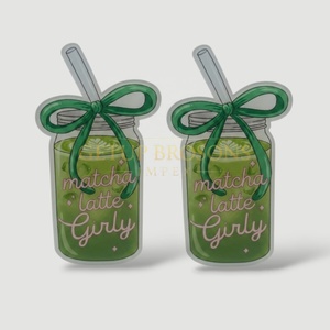 Soporte Magnético Multifuncional Reutilizable y Sostenible de Acrílico Sólido Personalizado para Matcha Latte, Extensiones de Pestañas, Corazón y Mariposa - Product Image 2