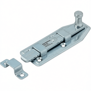 VORMANN Window Bolt 80mm Length 30mm Width Straight Steel Shape with Blue Zinc-Plated Finish Pack Size 10 Blinds <b>Shades</b> Shutters - Product Image 3