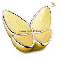 Urnas de almacenamiento de cenizas con diseño de mariposa minimalista, suministros funerarios de sombra de doble tono, ataúd de cenizas humanas hecho a mano y tarros de urnas