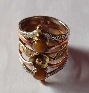 Hot Selling <b>Stainless</b> <b>Steel</b> <b>Ring</b> <b>for</b> <b>Women</b> Gold Plated Stone <b>Rings</b> by India - Product Image 1