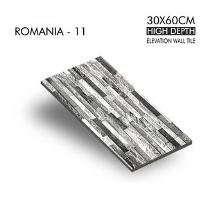 Carrelage mural extérieur en céramique numérique de grande hauteur, carrelage mural de 30x60 cm, design pour l'extérieur, la maison, le bureau, le bâtiment - Product Image 2