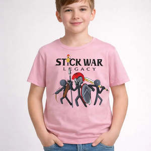 เสื้อยืดลายการ์ตูนสำหรับเด็กผู้ชาย รุ่นลำลอง คอปก ทรงโอเวอร์ไซส์ เหมาะสำหรับเด็กวัยหัดเดินและเด็กโต - Product Image 2