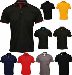 Logo personnalisé séchage rapide pour polo pour hommes T-shirts à manches courtes Polo à motif solide - Product Image 6