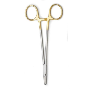 Portaagujas de madera Crile profesional 230 mm 9 \ "fórceps quirúrgicos de carburo de tungsteno con fuente de alimentación Manual de lado recto - Product Image 6