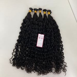 Vente en gros d'extensions de cheveux humains brésiliens Remy naturel noir # 1b styles de boucles italiennes ondulées droites - Product Image 5
