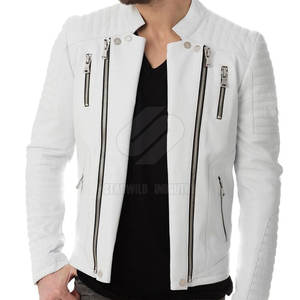 Diseño personalizado chaqueta de invierno Color personalizado Hombres Chaqueta de cuero Streetwear Hombres Chaqueta de cuero - Product Image 1