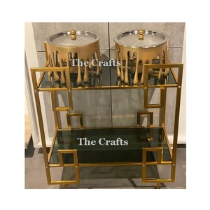 Chariot de service de conception extrêmement bonne en acier inoxydable et chariot de service en verre pour l'usage à la maison de restaurant - Product Image 1