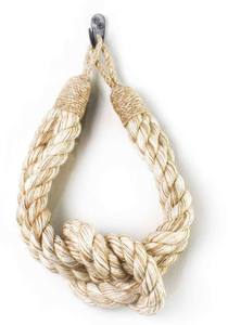 Attache de rideau en coton et jute, attache de rideau rustique, attache de rideau bohème, attache de rideau chic bohème, attache de rideau en coton - Product Image 2