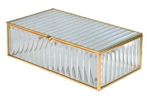 กล่องเครื่องประดับแก้วโลหะที่ประณีตด้วยงานฝีมือที่หรูหราและมีรายละเอียดที่ดีสำหรับของที่ระลึกและสินค้าที่มีค่า - Product Image 6