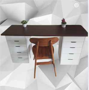 Ensemble de table de bureau, ensemble de tiroirs de table, chaise et table - Product Image 1