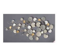 Art mural abstrait moderne en métal fait main pour la décoration de la maison, chambre, bureau, salon, avec taille personnalisable