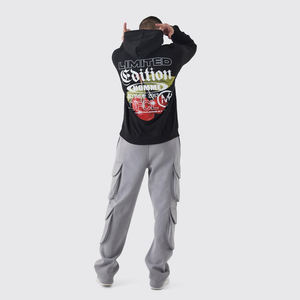 Sudadera con capucha OEM para hombre con diseño mixto y mangas completas 100% algodón Servicio de alta calidad Impreso en la espalda para el invierno 2025 a la venta. - Product Image 5