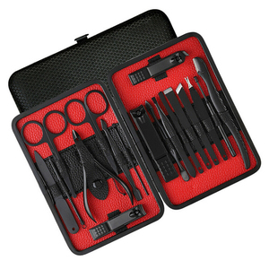 Kit de manucure pédicure professionnel en acier inoxydable kit de toilettage outils de soin des ongles avec kit étui de voyage vente en gros - Product Image 4