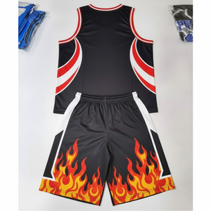 Uniforme de Baloncesto Reversible de Malla Transpirable, Antibacteriano, de Secado Rápido, Talla Grande, con Logotipo Personalizado al por Mayor - Product Image 2