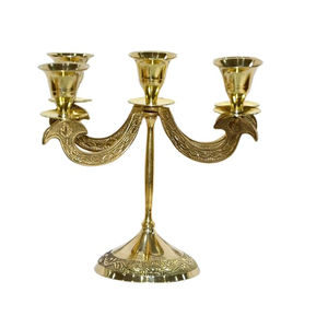 เชิงเทียนสำหรับตกแต่งบ้านดีไซน์คลาสสิกเชิงเทียนโลหะ - Product Image 1