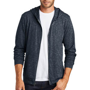Sweat à capuche zippé pour homme, nouveau bleu marine - Product Image 1
