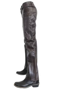 Pantalones de cuero para hombre, pantalones de cuero con logotipo personalizado y diseño para motorista, pantalones de cuero genuino a precio razonable para hombres OEM - Product Image 5