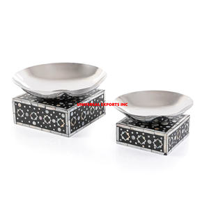 Tazón de Chocolate de Acero Inoxidable Martillado con Base de Resina, Forma Redonda, Hecho a Mano, Nuevo Diseño - Product Image 2