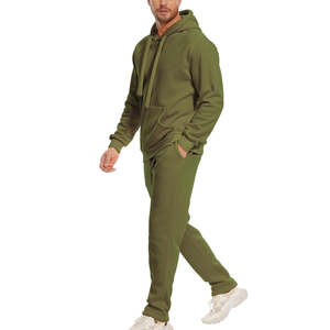 Nuevo Conjunto Deportivo para Hombre de Alta Calidad, Sudadera con Capucha y Pantalones, Ropa Deportiva 2024, Tops de Fitness, Joggers, 100% Algodón, Transpirable, Secado Rápido - Product Image 1