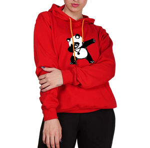 Sudaderas con Capucha de Punto de Alta Calidad para Mujer, 100% Algodón, con Bolsillo Tipo Canguro, Logotipo Personalizado Impreso - Product Image 1