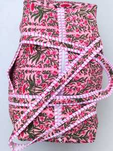 Sac fourre-tout en coton matelassé à bandoulière, motif géométrique, lavable, écologique, tendance, pour le yoga, les courses, la plage, les voyages d'une nuit - Product Image 3