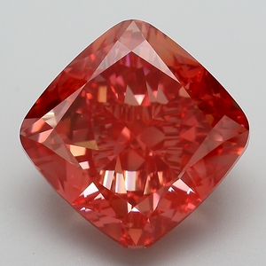 Diamant rose vif fantaisie certifié IGI, cultivé en laboratoire, taille coussin, diamant non monté pour la vente en gros de bijoux fins - Product Image 4