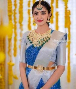 Hermoso Rich Pallu Jacquard Trabajo en todo Saree Último diseñador Ropa india y pakistaní - Product Image 2