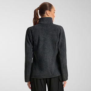 แจ็กเก็ตขนแกะขั้วโลกสำหรับผู้หญิงระบายอากาศได้ดีมีซิปคอตั้งสำหรับกีฬาฤดูหนาวกลางแจ้งปีนเขาตั้งแคมป์ทำงาน - Product Image 2