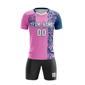 Tenue de football personnalisée pour équipe de jeunes, maillot et short sublimés, respirant, léger, pour entraînement et matchs, ensemble de vêtements de sport - Product Image 5