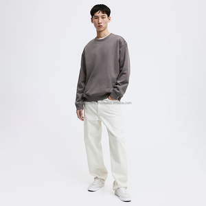 Nardon Apparel Fabricantes de ropa Sudadera de cuello redondo personalizada Blanco Unisex - Product Image 2