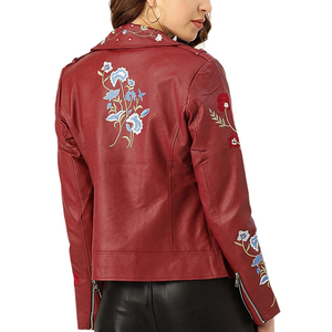 2025 Wholesale <b>Winter</b> Women's Slim Leather Jackets Streetwear Breathable Cotton Filled Customized Design OEM Service - Product Image 3