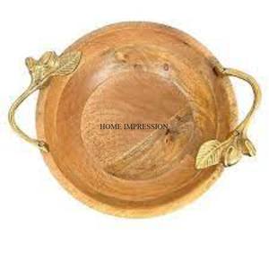 Madera de acacia de alta calidad hecha con bordes de forma irregular Centro de mesa y decoraciones Ensalada y artículos de comida que sirven cuencos de madera - Product Image 6