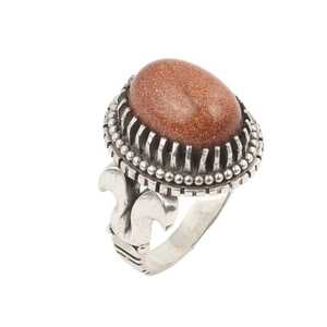 Anillo de Plata de Ley 925 para Hombre con Patrón Geométrico, Polvo de Oro, Arenisca y Circonita, Bañado en Rodio para Uso Diario - Product Image 4