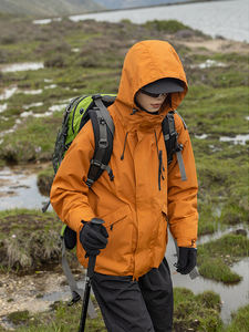 Personnaliser le style et la conception Streetwear Polyester Softshell imperméable Sports de plein air course coupe-vent veste de pluie pour hommes - Product Image 2