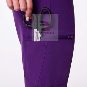 Pantalon de gommage unisexe personnalisé bas d'uniforme médical confortable pour les infirmières - Product Image 5