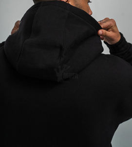 2025 luxe personnalisé poids lourd 100% coton français éponge sweat à capuche surdimensionné pour hommes teint uni pour l'hiver - Product Image 4