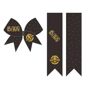 Custom Cheerleading Bows Glitter Sparkle Bows Cheer All Star