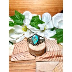 Navajo Handmade Red Skin Turquoise & Sterling <b>Silver</b> Fashion <b>Cuff</b> <b>Bracelet</b> - Product Image 1