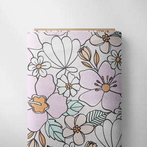 Custom Digital Printing <strong>Cotton</strong> Waffle <strong>Fabric</strong> NO MOQ Sample Free - Product Image 1