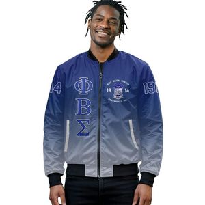 Chaqueta de Satén Phi Beta Sigma 1914 Azul, Estilo Universitario con Letras Sigma, Ropa Universitaria Personalizada - Product Image 2