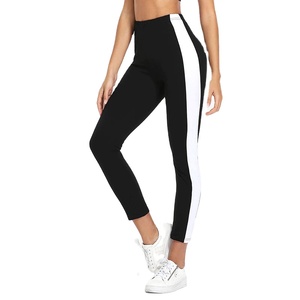 Women's Seamless Leggings in Black & <b>White</b> High Elastic Fitness Workout <b>Pants</b> 2026 - Product Image 1