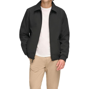 Veste en tissu souple résistante à l'eau et respirante avec fermeture à glissière centrale avant imprimée de logo - Product Image 1