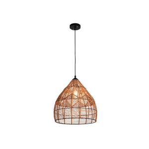 Lámpara de ratán hecha a mano ecológica, lámpara colgante de bambú sostenible, iluminación decorativa de la fábrica de Vietnam - Product Image 3