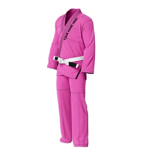 Kimono de Jiu-Jitsu Brésilien Marron pour Femme avec Logo Personnalisé OEM, Tissage Perlé Pré-rétréci, Tenue d'Arts Martiaux Coupe Classique, Ensemble BJJ Gi - Product Image 2